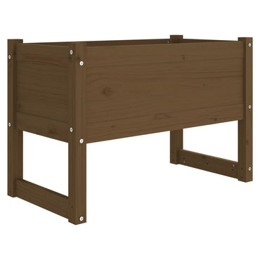 vidaXL Jardinière Bois de pin massif Marron miel 78x40x52 cm