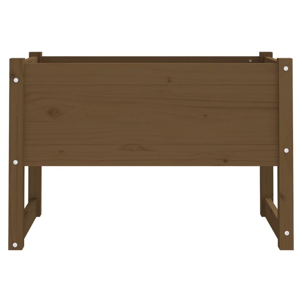 vidaXL Jardinière Bois de pin massif Marron miel 78x40x52 cm