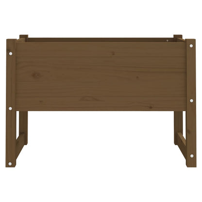 vidaXL Jardinière Bois de pin massif Marron miel 78x40x52 cm