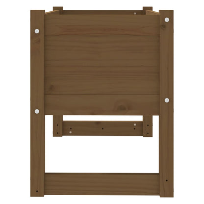 vidaXL Jardinière Bois de pin massif Marron miel 78x40x52 cm