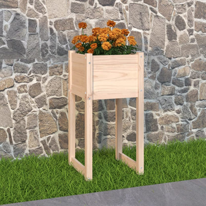 vidaXL Jardinière 40x40x81 cm Bois de pin massif