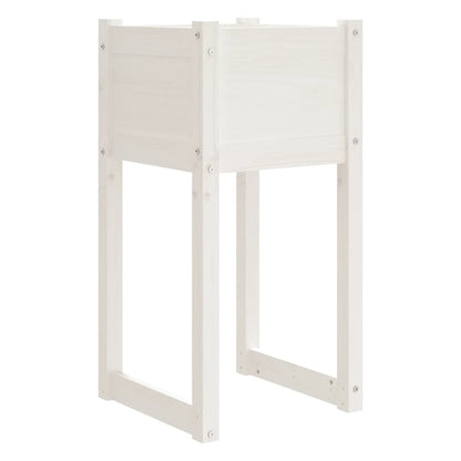 vidaXL Jardinières 2 pcs Blanc 40x40x81 cm Bois de pin massif