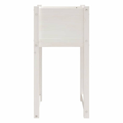 vidaXL Jardinières 2 pcs Blanc 40x40x81 cm Bois de pin massif
