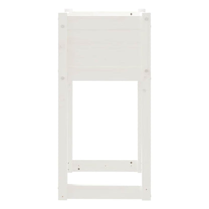 vidaXL Jardinières 2 pcs Blanc 40x40x81 cm Bois de pin massif