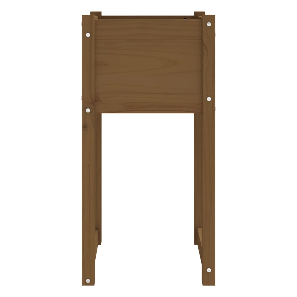 vidaXL Jardinières 2 pcs Marron miel 40x40x81 cm Bois de pin massif