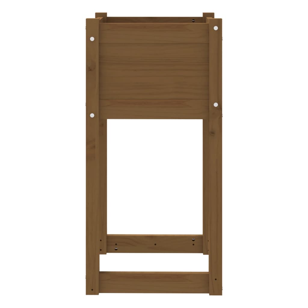 vidaXL Jardinières 2 pcs Marron miel 40x40x81 cm Bois de pin massif