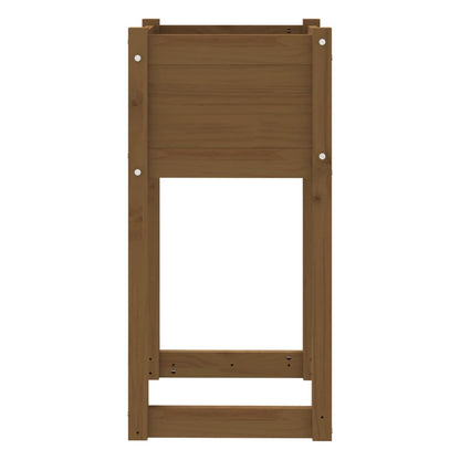 vidaXL Jardinières 2 pcs Marron miel 40x40x81 cm Bois de pin massif