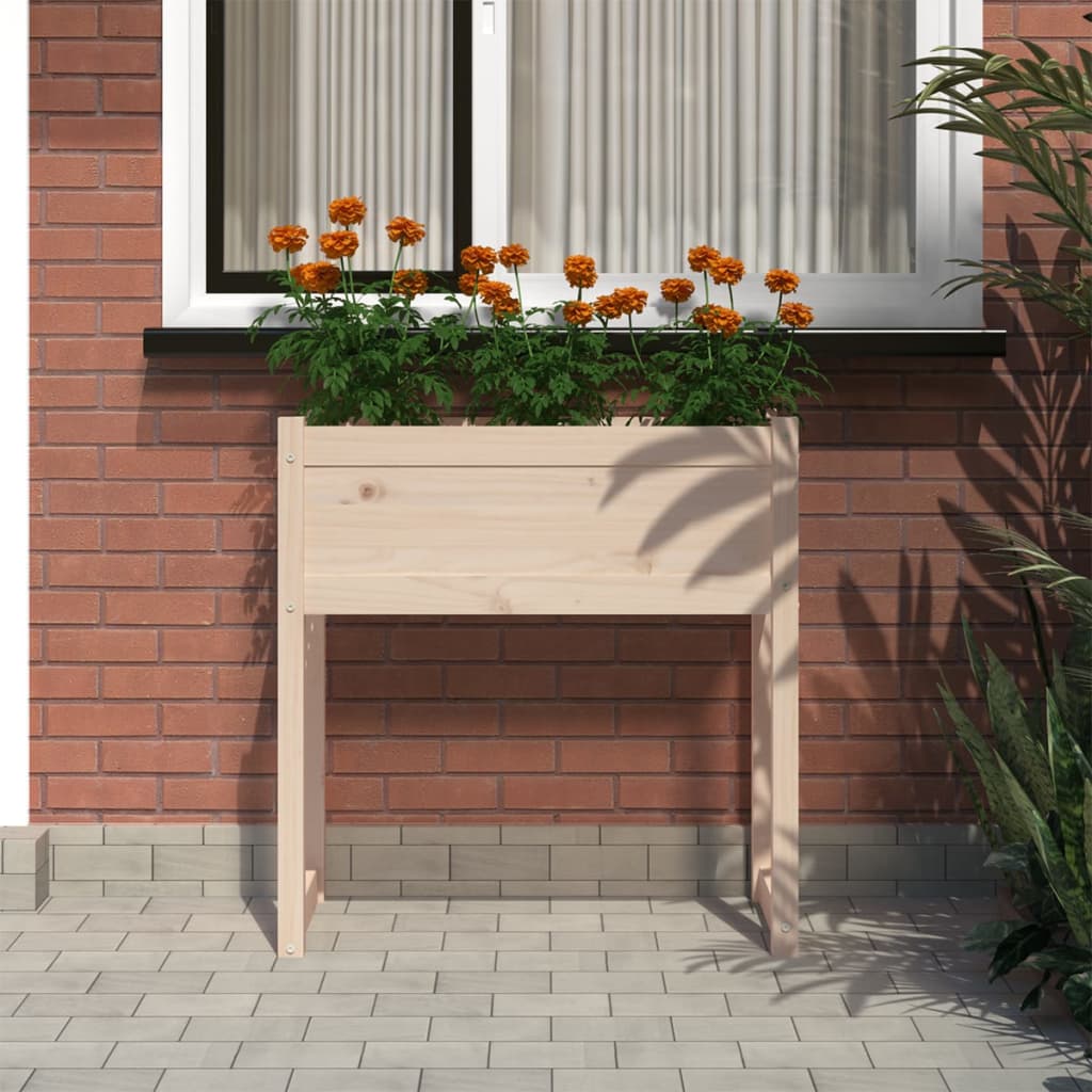 vidaXL Jardinière 78x40x81 cm Bois de pin massif
