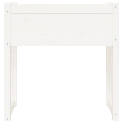 vidaXL Jardinière Blanc 78x40x81 cm Bois de pin massif