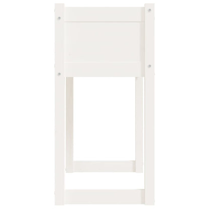 vidaXL Jardinière Blanc 78x40x81 cm Bois de pin massif