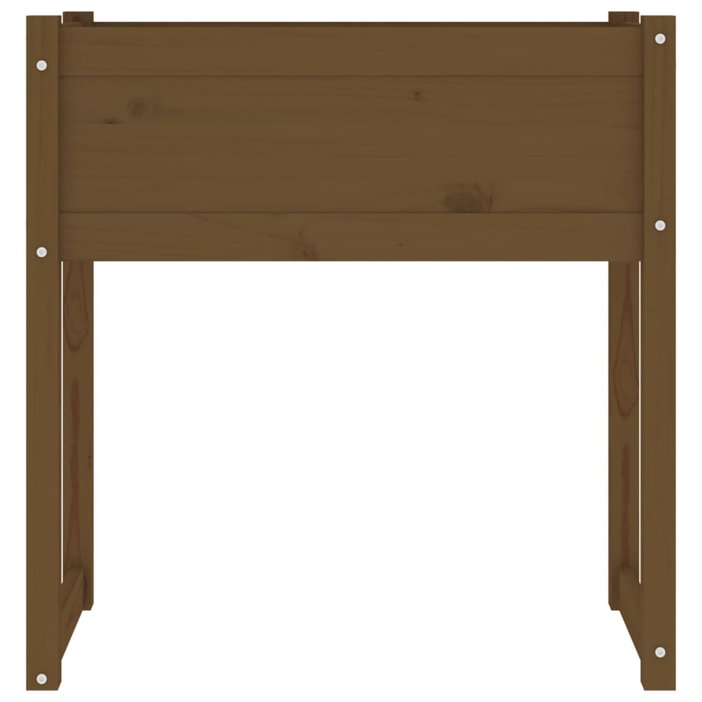 vidaXL Jardinière Bois de pin massif Marron miel 78x40x81 cm
