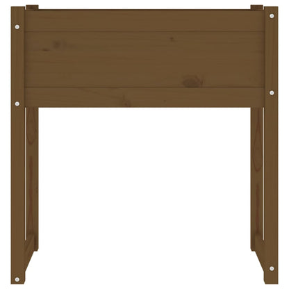 vidaXL Jardinière Bois de pin massif Marron miel 78x40x81 cm