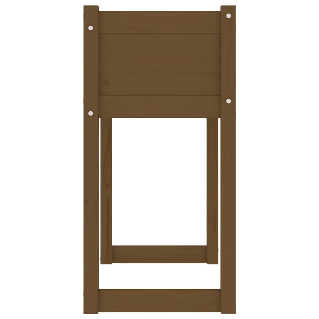 vidaXL Jardinière Bois de pin massif Marron miel 78x40x81 cm