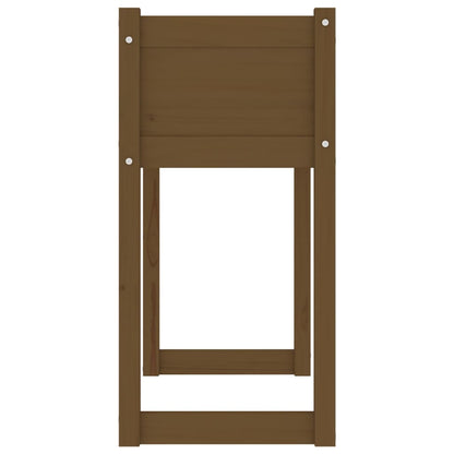 vidaXL Jardinière Bois de pin massif Marron miel 78x40x81 cm