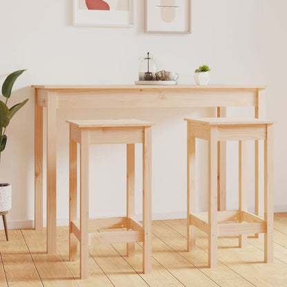 vidaXL Tabourets de bar 2 pcs 40x40x78 cm Bois de pin massif