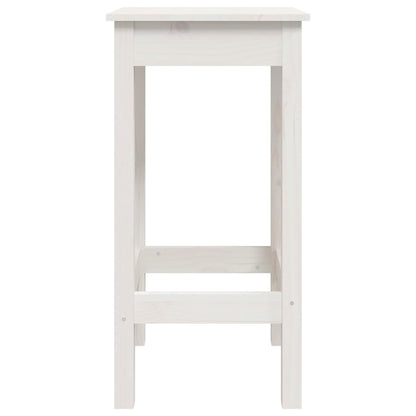 vidaXL Tabourets de bar 2 pcs Blanc 40x40x78 cm Bois de pin massif