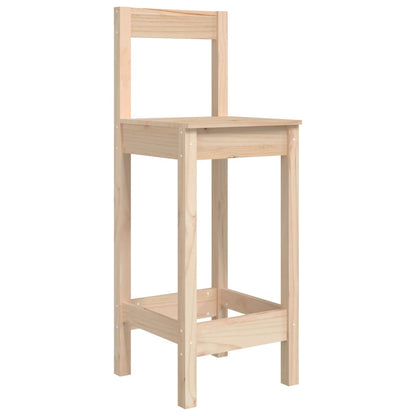 vidaXL Tabourets de bar 2 pcs 40x41,5x112 cm Bois de pin massif
