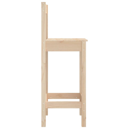 vidaXL Tabourets de bar 2 pcs 40x41,5x112 cm Bois de pin massif