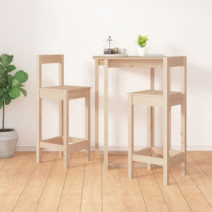 vidaXL Tabourets de bar 2 pcs 40x41,5x112 cm Bois de pin massif