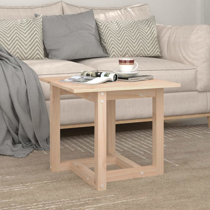 vidaXL Table basse 50x50x45 cm Bois de pin massif