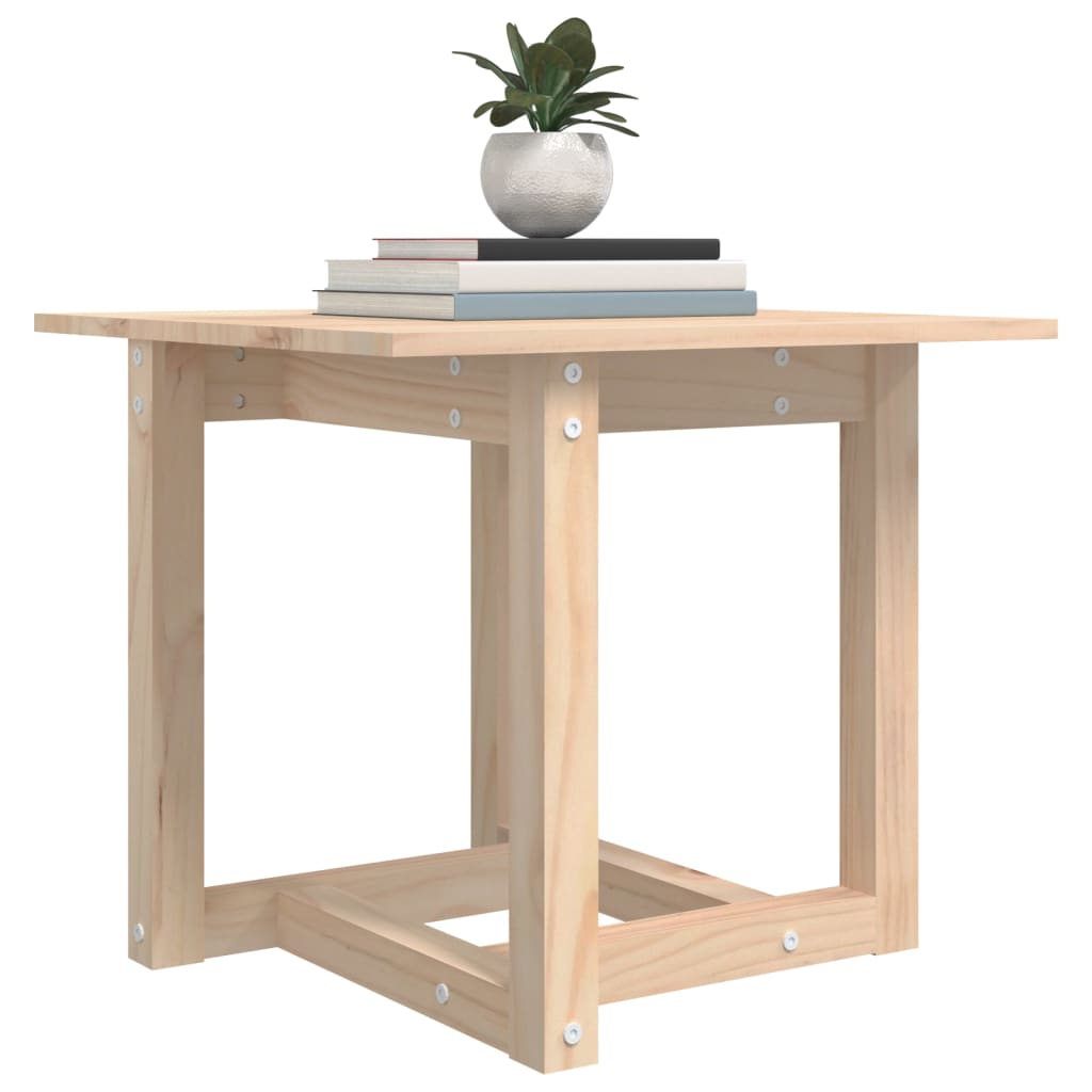 vidaXL Table basse 50x50x45 cm Bois de pin massif