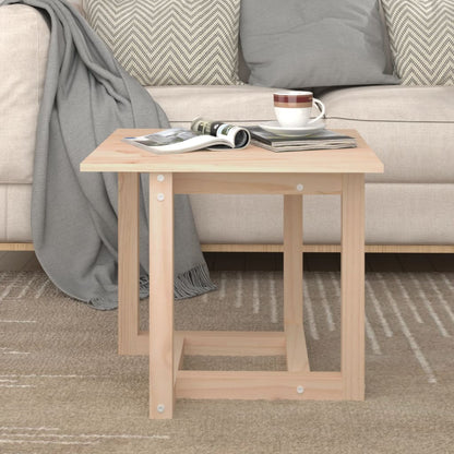 vidaXL Table basse 50x50x45 cm Bois de pin massif