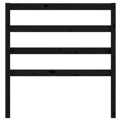 vidaXL Kopfteil Schwarz 95x4x100 cm Massivholz Kiefer