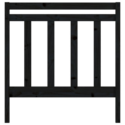 vidaXL Kopfteil Schwarz 95x4x100 cm Massivholz Kiefer