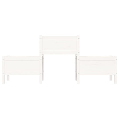 vidaXL Jardinière blanc 178,5x44x75 cm Pin massif