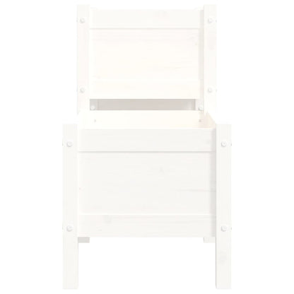 vidaXL Jardinière blanc 178,5x44x75 cm Pin massif