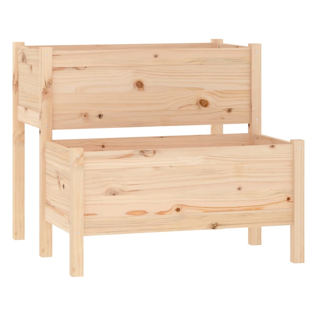 vidaXL Jardinière 84,5x84x75 cm Bois de pin massif