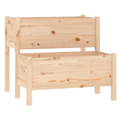vidaXL Jardinière 84,5x84x75 cm Bois de pin massif