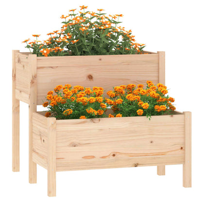 vidaXL Jardinière 84,5x84x75 cm Bois de pin massif
