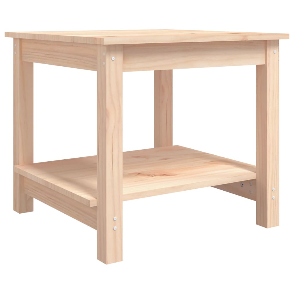 vidaXL Table basse 50x50x45 cm Bois de pin massif