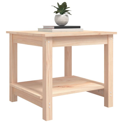 vidaXL Table basse 50x50x45 cm Bois de pin massif