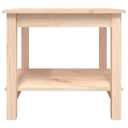 vidaXL Table basse 50x50x45 cm Bois de pin massif