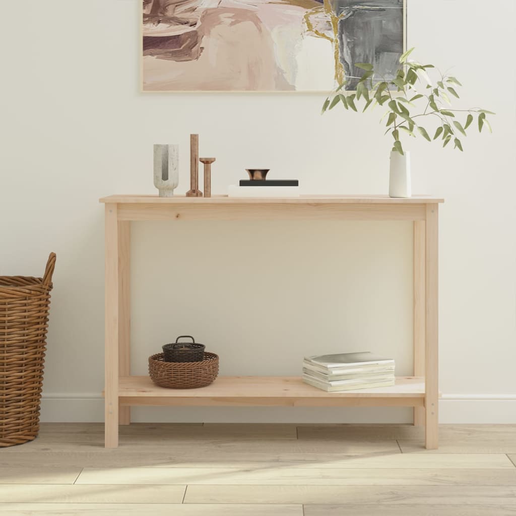 vidaXL Konsolentisch 110x40x80 cm Massivholz Kiefer