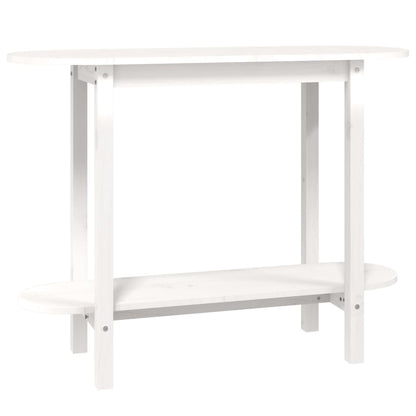 vidaXL Konsolentisch Weiß 110x40x80 cm Massivholz Kiefer