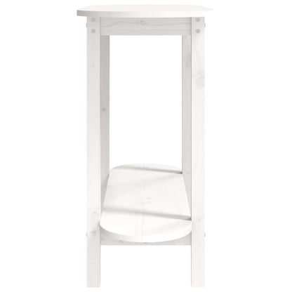vidaXL Konsolentisch Weiß 110x40x80 cm Massivholz Kiefer
