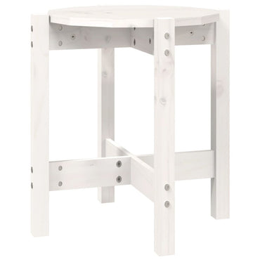 vidaXL Couchtisch Weiß Ø 42,5x45 cm Massivholz Kiefer