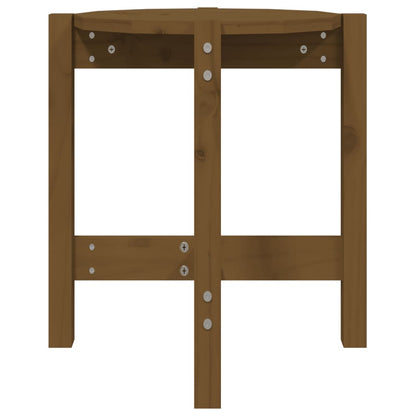 vidaXL Couchtisch Honigbraun Ø 42,5x45 cm Massivholz Kiefer