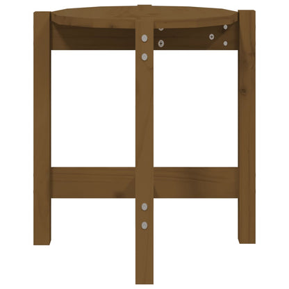 vidaXL Couchtisch Honigbraun Ø 42,5x45 cm Massivholz Kiefer