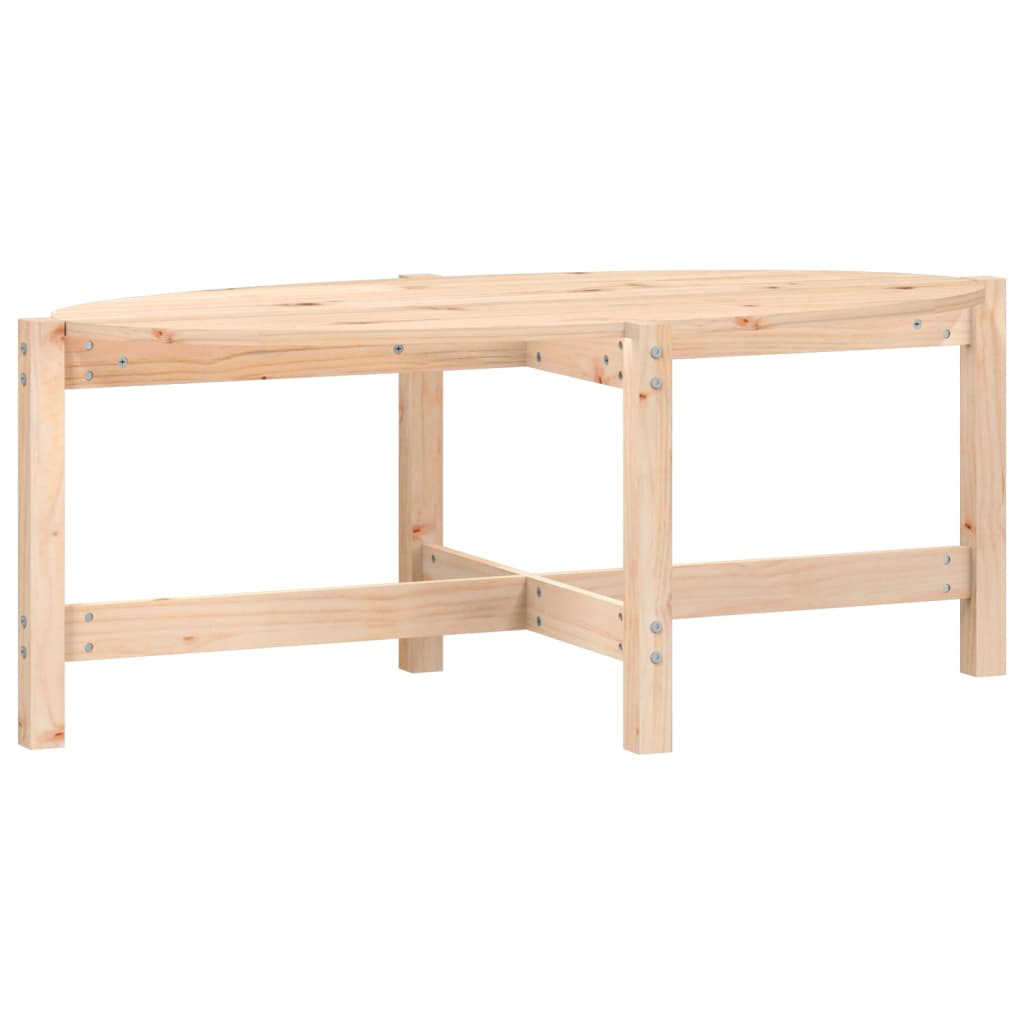 vidaXL Couchtisch 118x63x45 cm Massivholz Kiefer