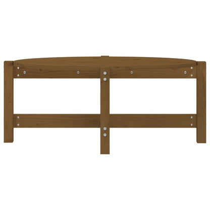 vidaXL Couchtisch Honigbraun 87x48x35 cm Massivholz Kiefer