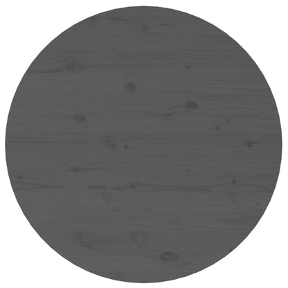 vidaXL Couchtisch Grau Ø 55x45 cm Massivholz Kiefer