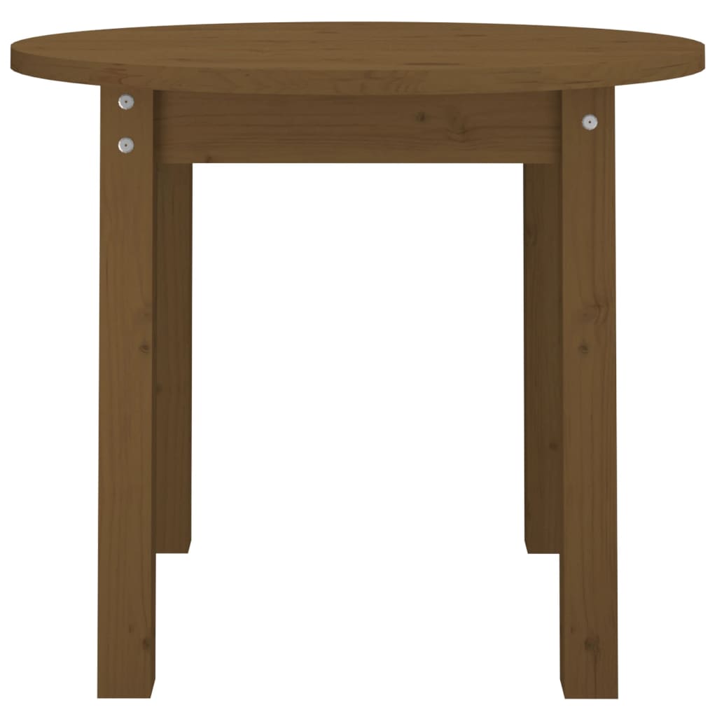 vidaXL Couchtisch Honigbraun Ø 55x45 cm Massivholz Kiefer
