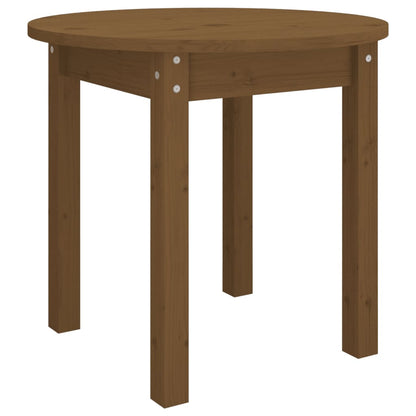 vidaXL Table basse marron miel Ø 45x40 cm Pin massif