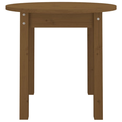 vidaXL Table basse marron miel Ø 45x40 cm Pin massif