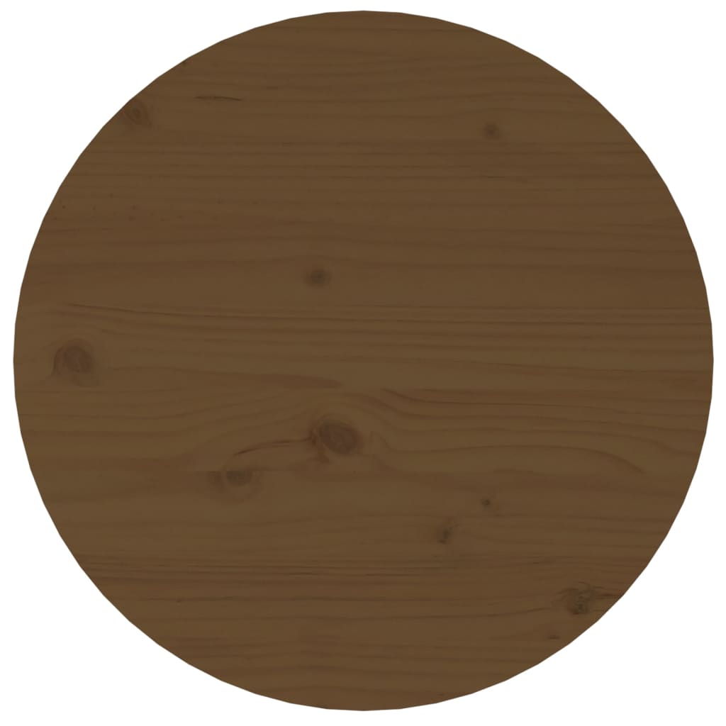 vidaXL Table basse marron miel Ø 45x40 cm Pin massif