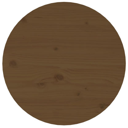 vidaXL Table basse marron miel Ø 45x40 cm Pin massif